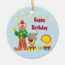 Search for circus clown christmas tree decorations Elephant