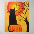 Search for black cat halloween posters Whimsical