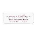 Search for flourishes return address labels Red