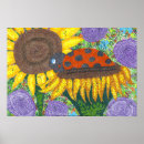 Search for ladybugs posters Red