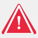 Search for red warning stickers Safety