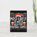 Search for football player christmas cards Gridiron