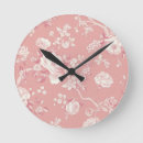 Search for blush pink floral clocks Vintage