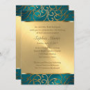 Search for teal and gold quinceanera invitations Elegant