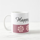 Search for pretty pink mugs Birthday