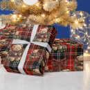 Search for christmas teddy bear wrapping paper Plaid