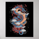 Search for japanese dragon art Retro