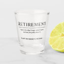 Search for retirement shot glasses Fun