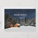 Search for cabin party invitations Pine trees
