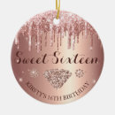 Search for rose gold christmas tree decorations Sweet sixteen