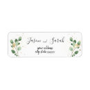 Search for gold foil return address labels Eucalyptus
