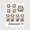 Search for white wolf stickers Watercolor