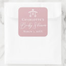Search for pink rose baby shower stickers Simple