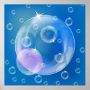 Search for floating bubbles posters Fun