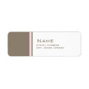 Search for pink and brown return address labels Girl