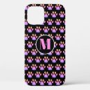 Search for pink paw prints iphone cases Cat lover