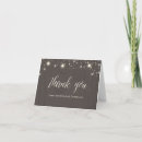 Search for barn wood string lights thank you cards Twinkle