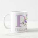 Search for initial p mugs Floral