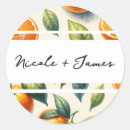 Search for citrus wedding stickers Fruit