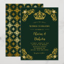 Search for damask wedding invitations Emerald green