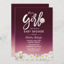 Search for daisy baby girl shower invitations Elegant