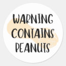 Search for peanut allergy warning stickers Nuts