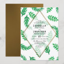 Search for foliage engagement party invitations Gold