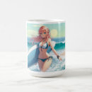 Search for surfer girl mugs Tropical