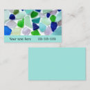 Search for sea glass business cards Beachcomber