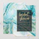 Search for teal and gold bridal shower invitations Bride