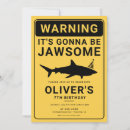 Search for shark attacks invitations For kids