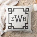 Search for black and white greek key cushions Modern