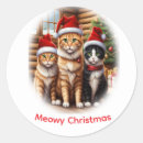 Search for kitten christmas stickers Animals