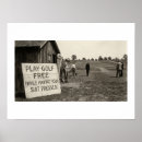 Search for funny golf art Vintage