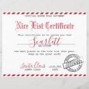 Search for santas nice list certificate Red