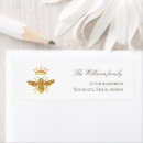 Search for queen bee return address labels Gold