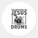 Search for band stickers Drums