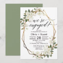 Search for frame engagement party invitations Greenery