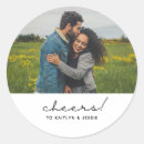 Search for elegant engagement stickers Cheers