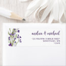 Search for purple floral wedding return address labels Boho