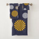 Search for navy blue and yellow bathroom accessories Elegant