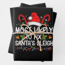 Search for christmas sets wrapping paper Santa