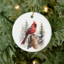 Search for red cardinal bird christmas tree decorations Green