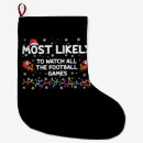 Search for football christmas stockings Xmas