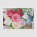 Search for pink floral print tissue paper Roses