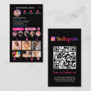 Search for instagram influencer business cards Qr code