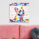 Search for french bulldog canvas prints Frenchie