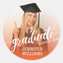 Search for orange graduation stickers High school