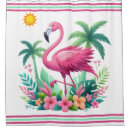 Search for flamingo shower curtains Tropical