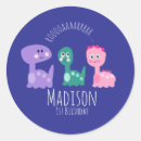 Search for party invitation stickers Dinosaur